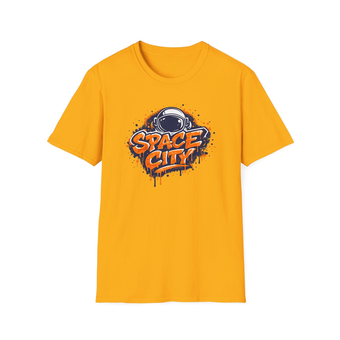 SPACE CITY-GRAFFITI ART - Unisex Soft Style T-shirt