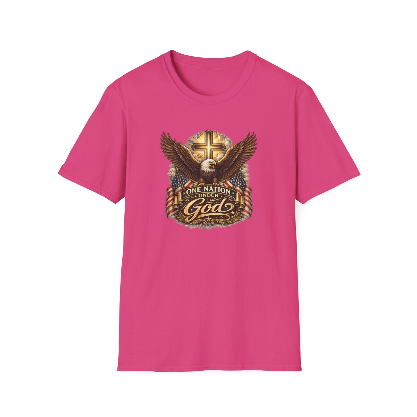 ONE NATION UNDER GOD - Unisex Softstyle T-Shirt