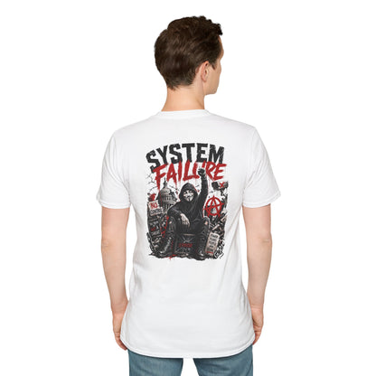 SYSTEM FAILURE - (Front/Back Print) - Unisex Soft Style T-Shirt