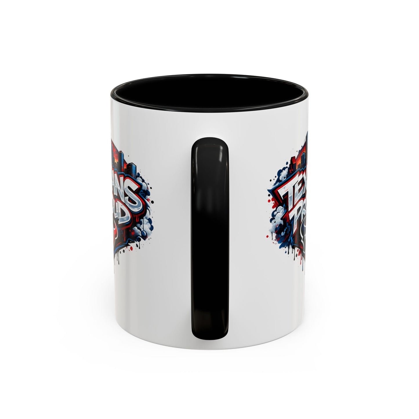 TEXANS PROUD - Accent Coffee Mug (11, 15oz)