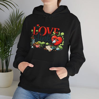 Love Stinks Hoodie | Funny Anti-Valentine Graphic Pull-Over