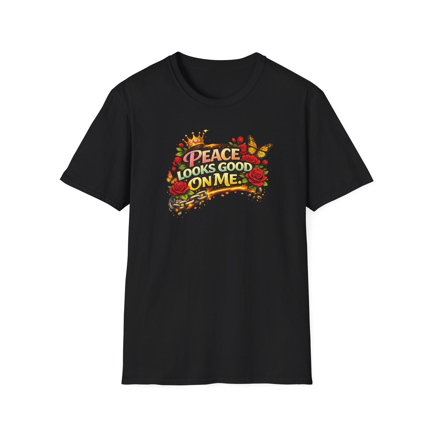PEACE LOOKS GOOD ON ME - Unisex Softstyle T-Shirt