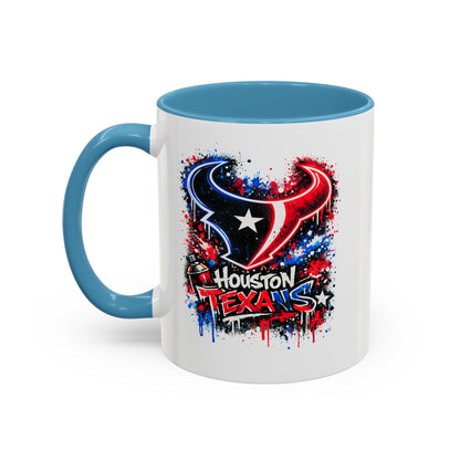 HOUSTON TEXANS - GRAFFITTI ART -Accent Coffee Mug (11, 15oz)