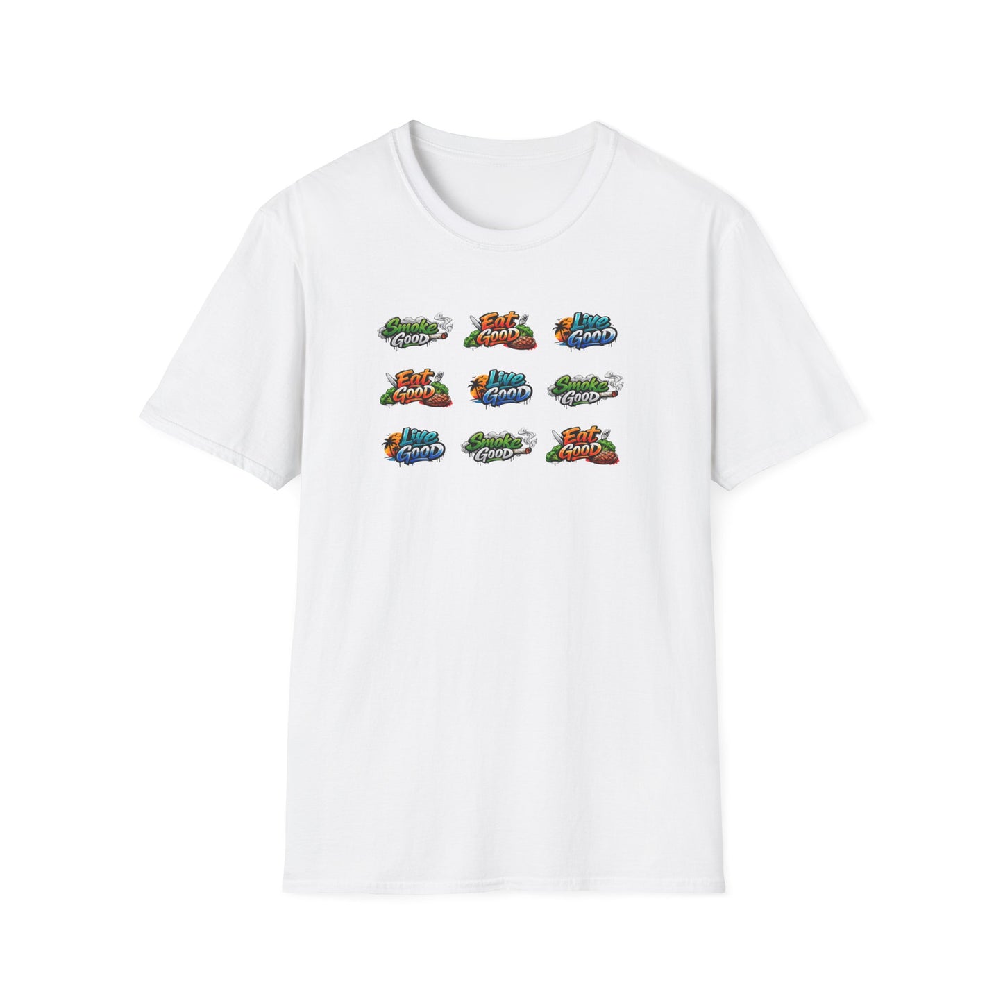 SMOKE GOOD-EAT GOOD-LIVE GOOD - Unisex Softstyle T-Shirt
