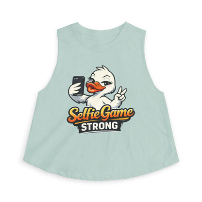 SELFIE GAME STRONG - Women's Crop Top