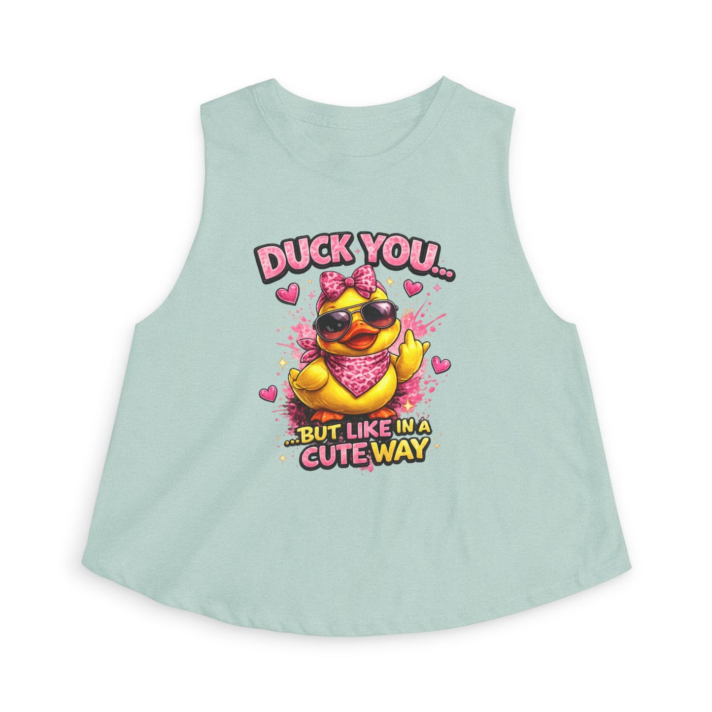 DUCK YOU BUT IN A CUTE WAY - Women's Crop Top