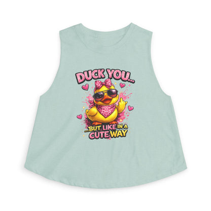 DUCK YOU BUT IN A CUTE WAY - Women's Crop Top