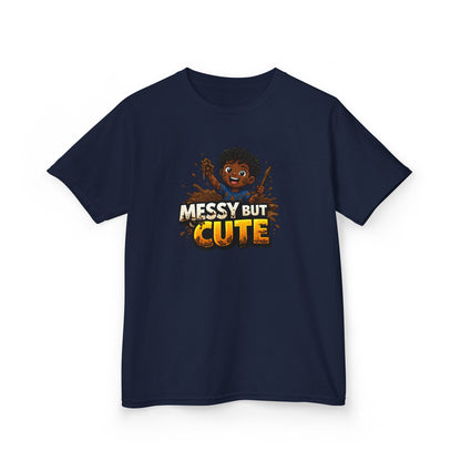 MESSY BUT CUTE - Kids Cotton Tee