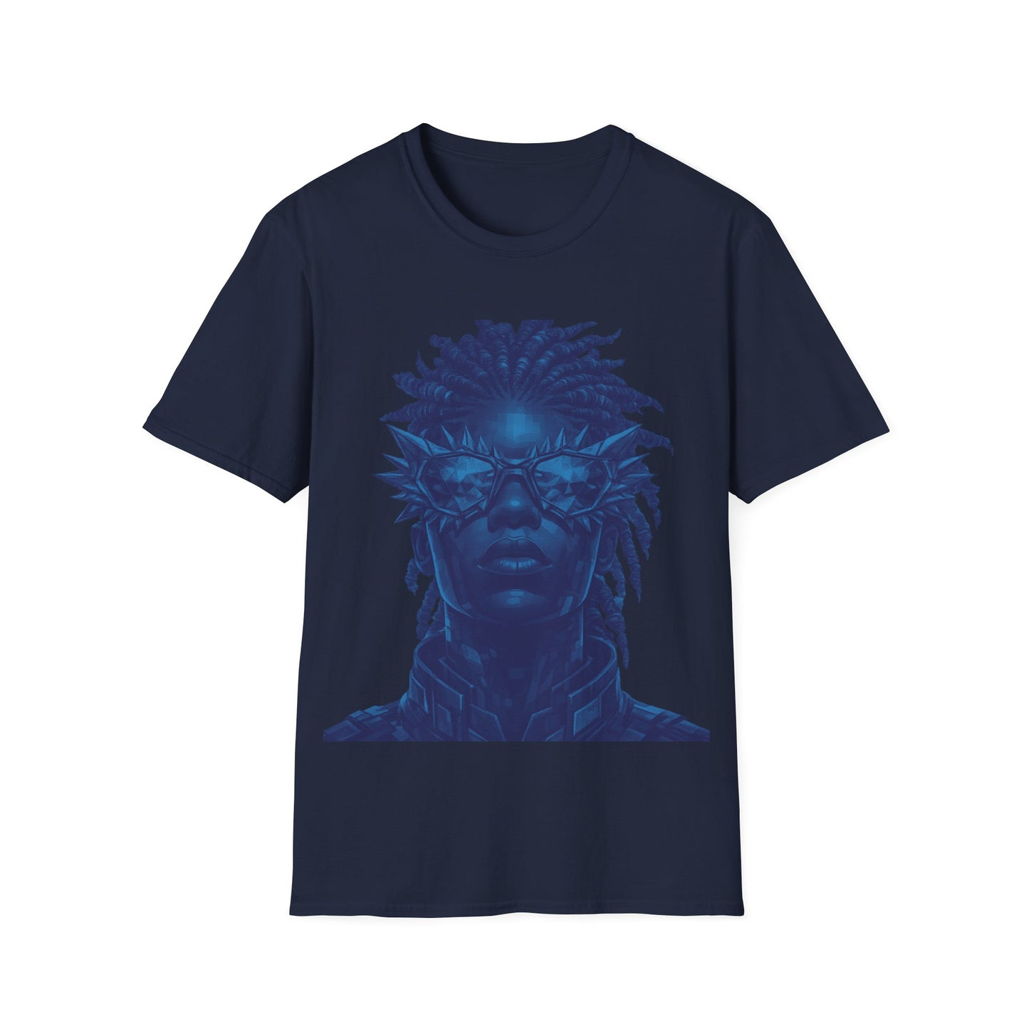 FUTURISTIC DUDE - ((BIG PRINT)) - Unisex Softstyle T-Shirt