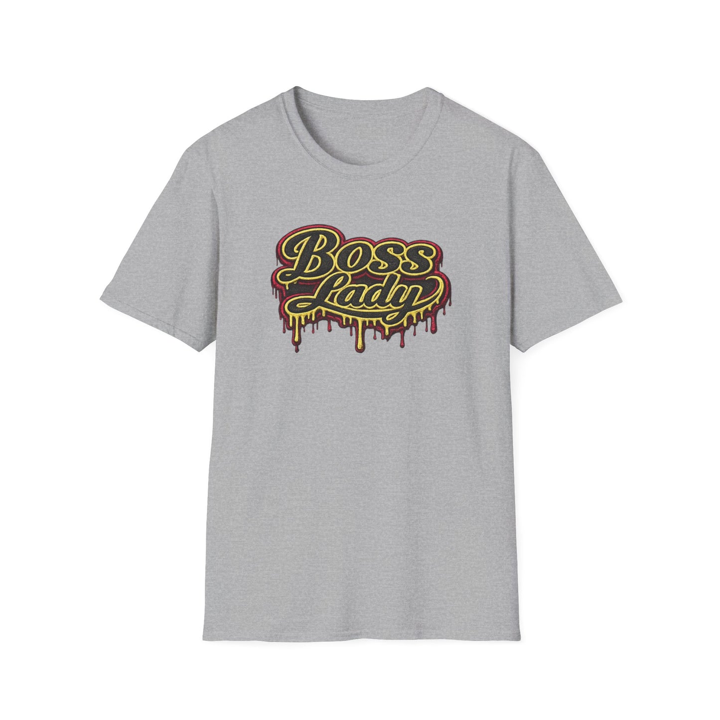 BOSS LADY-STITCHED DRIP - Unisex Soft Style T-Shirt