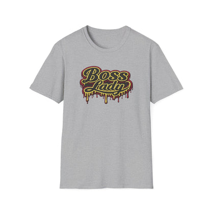 BOSS LADY-STITCHED DRIP - Unisex Soft Style T-Shirt