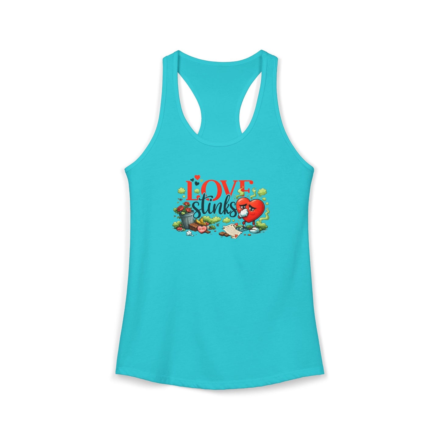 LOVE STINKS – Women's Ideal Racerback Tank