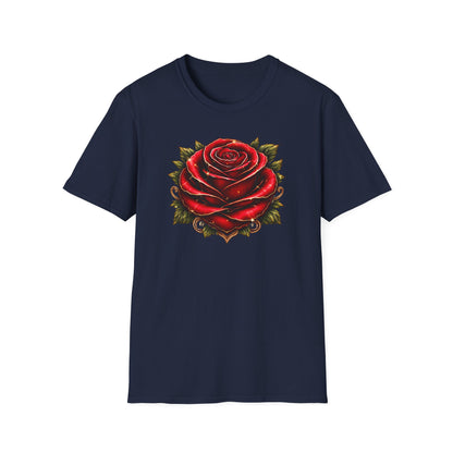 RED ROSE - Unisex Soft Style T-Shirt