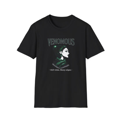 VENOMOUS-SOFT VOICE-SHARP EDGES - Unisex Soft Style T-Shirt
