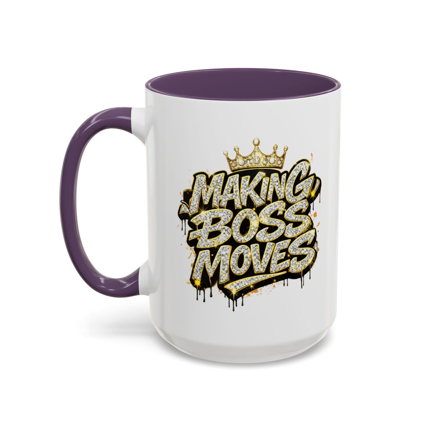 MAKING BOSS MOVES - Accent Coffee Mug (11, 15oz)
