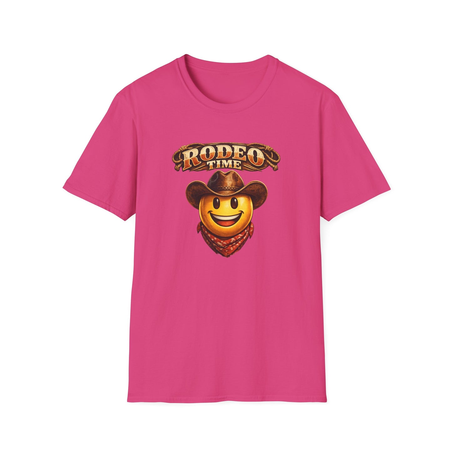 RODEO TIME EMOJI - GUY - Unisex Soft Style T-Shirt
