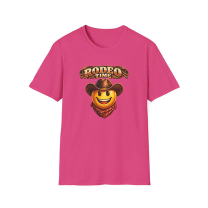 RODEO TIME EMOJI - GUY - Unisex Soft Style T-Shirt