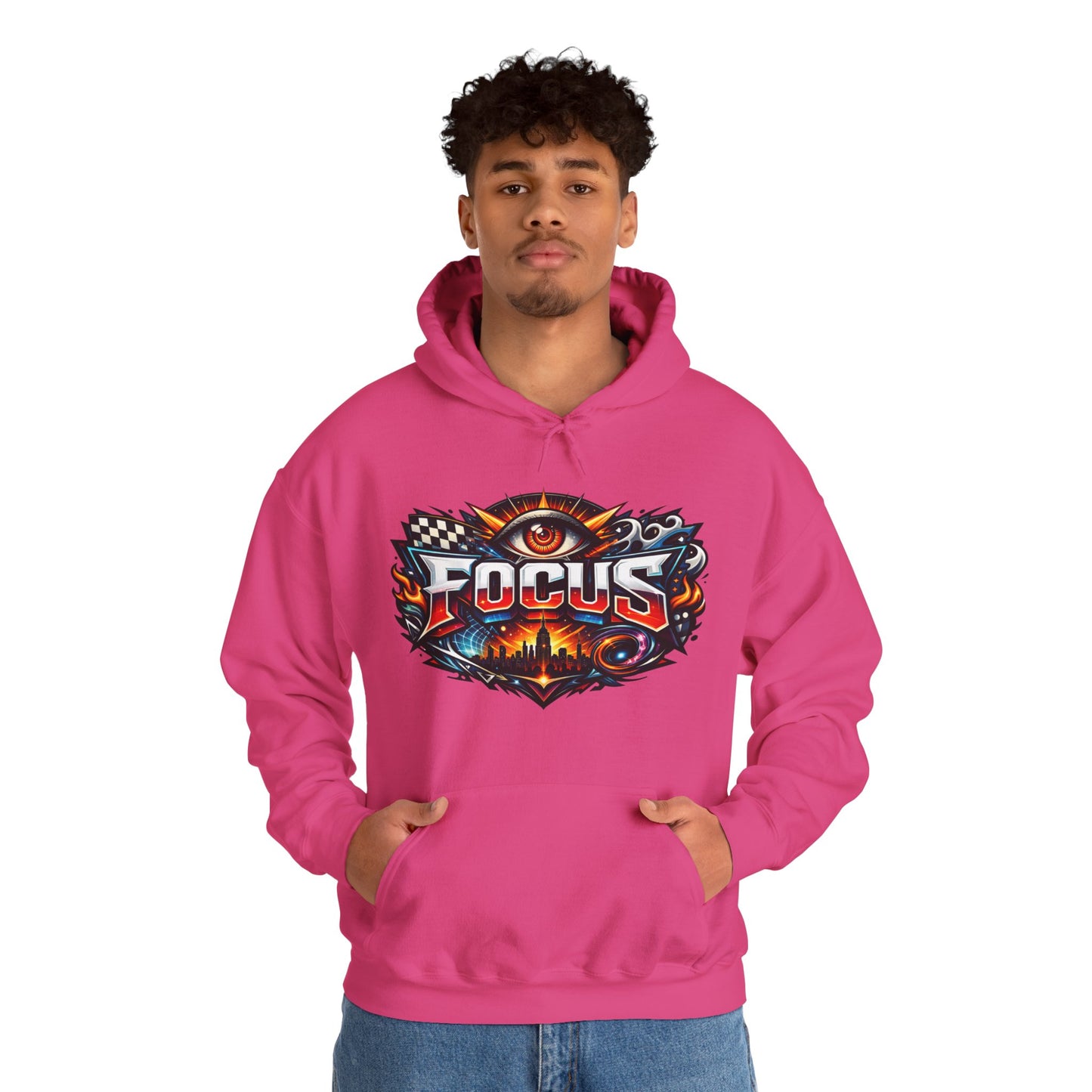 Focus Hoodie | Motivational Mindset Graphic Pull-Over for Men & Women