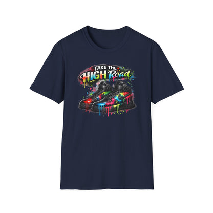 TAKE THE HIGH ROAD - Unisex Soft Style T-shirt