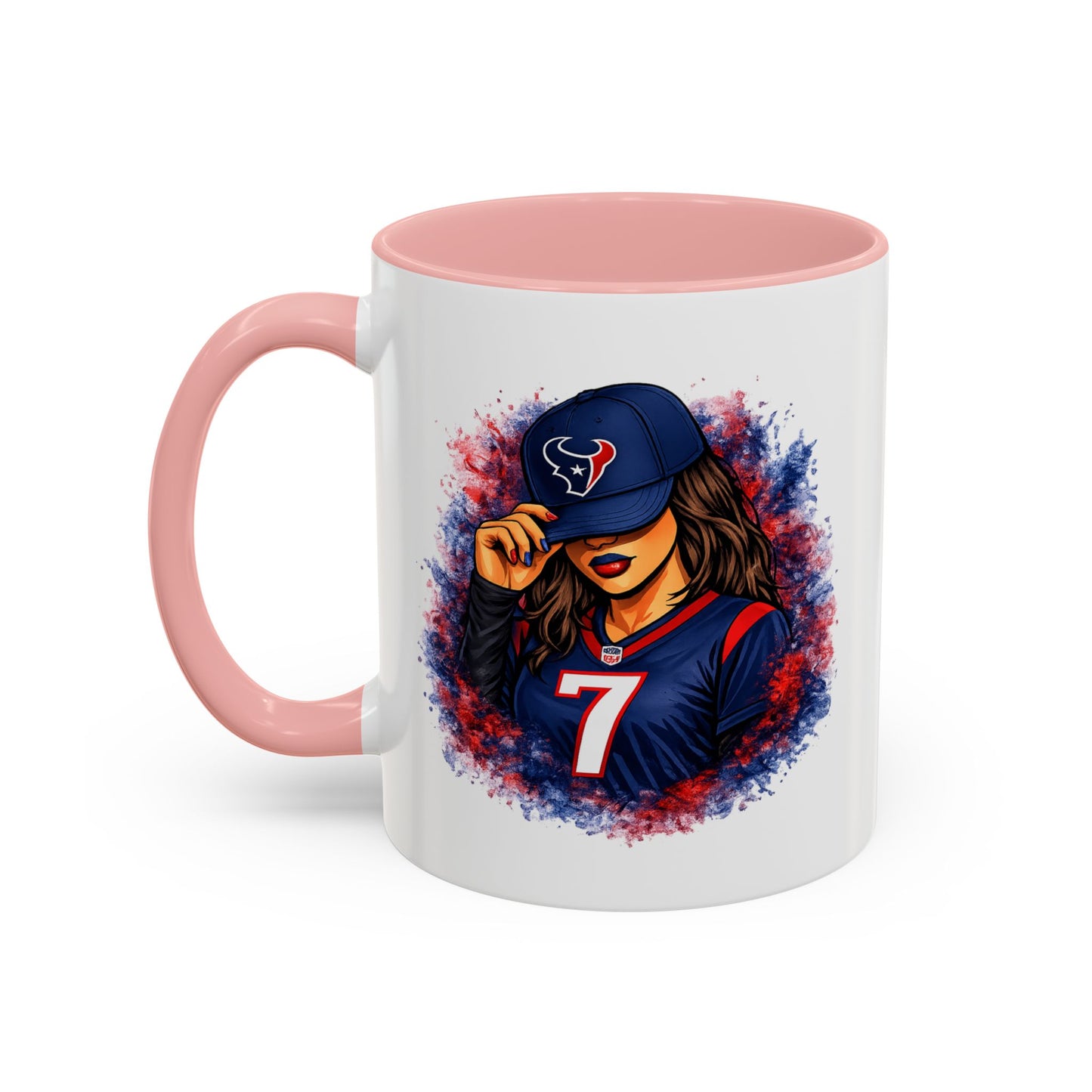 TEXANS GIRL REPPIN - Accent Coffee Mug (11, 15oz)