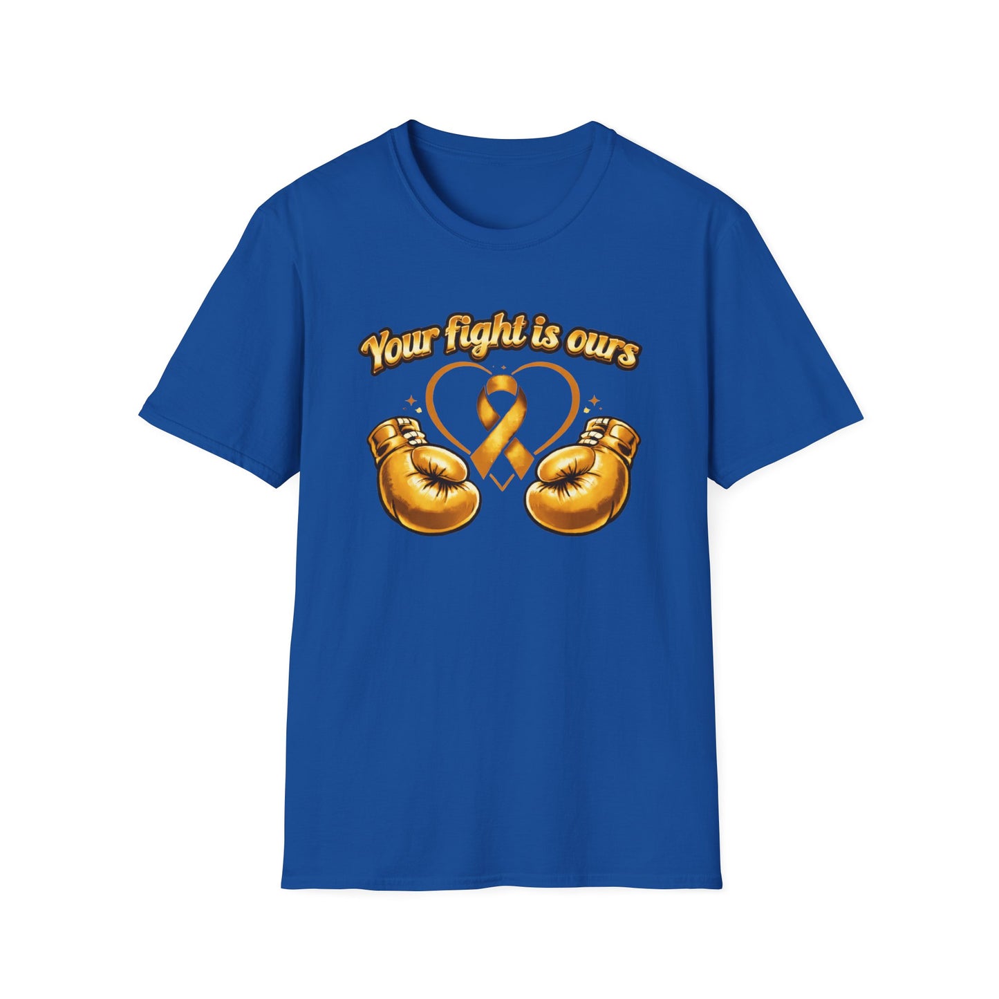 YOUR FIGHT IS OURS - GOLD GLOVES - Unisex Soft Style T-Shirt