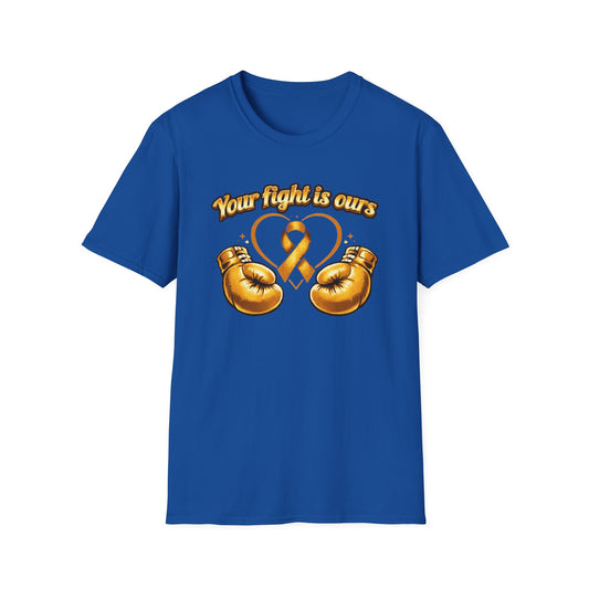 YOUR FIGHT IS OURS - GOLD GLOVES - Unisex Soft Style T-Shirt