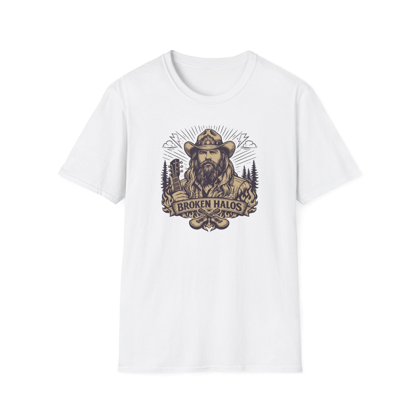 Chris Stapleton - BROKEN HALOS - Unisex Soft Style T-Shirt