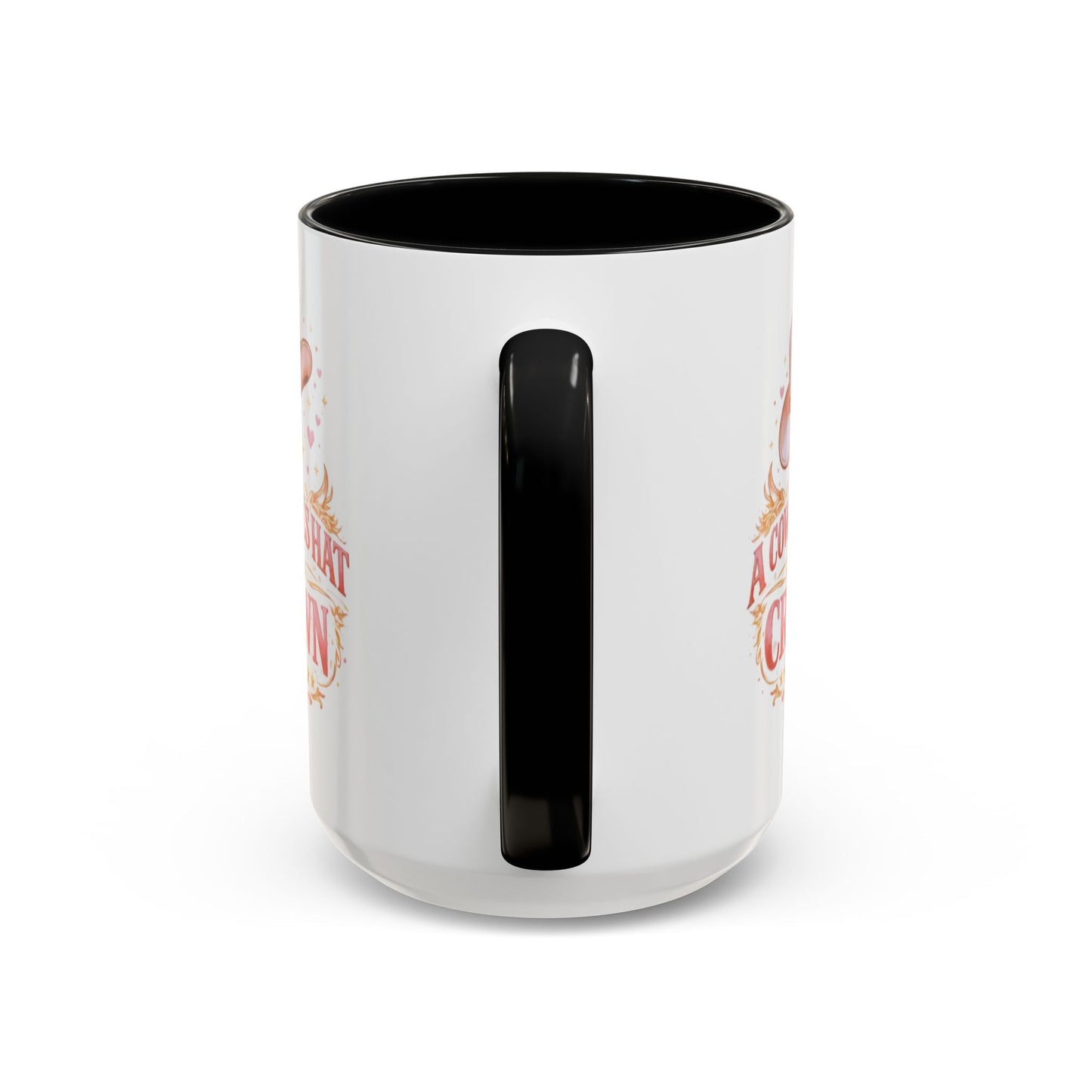 A COWGIRL'S HAT IS HER CROWN - Accent Coffee Mug (11, 15oz)