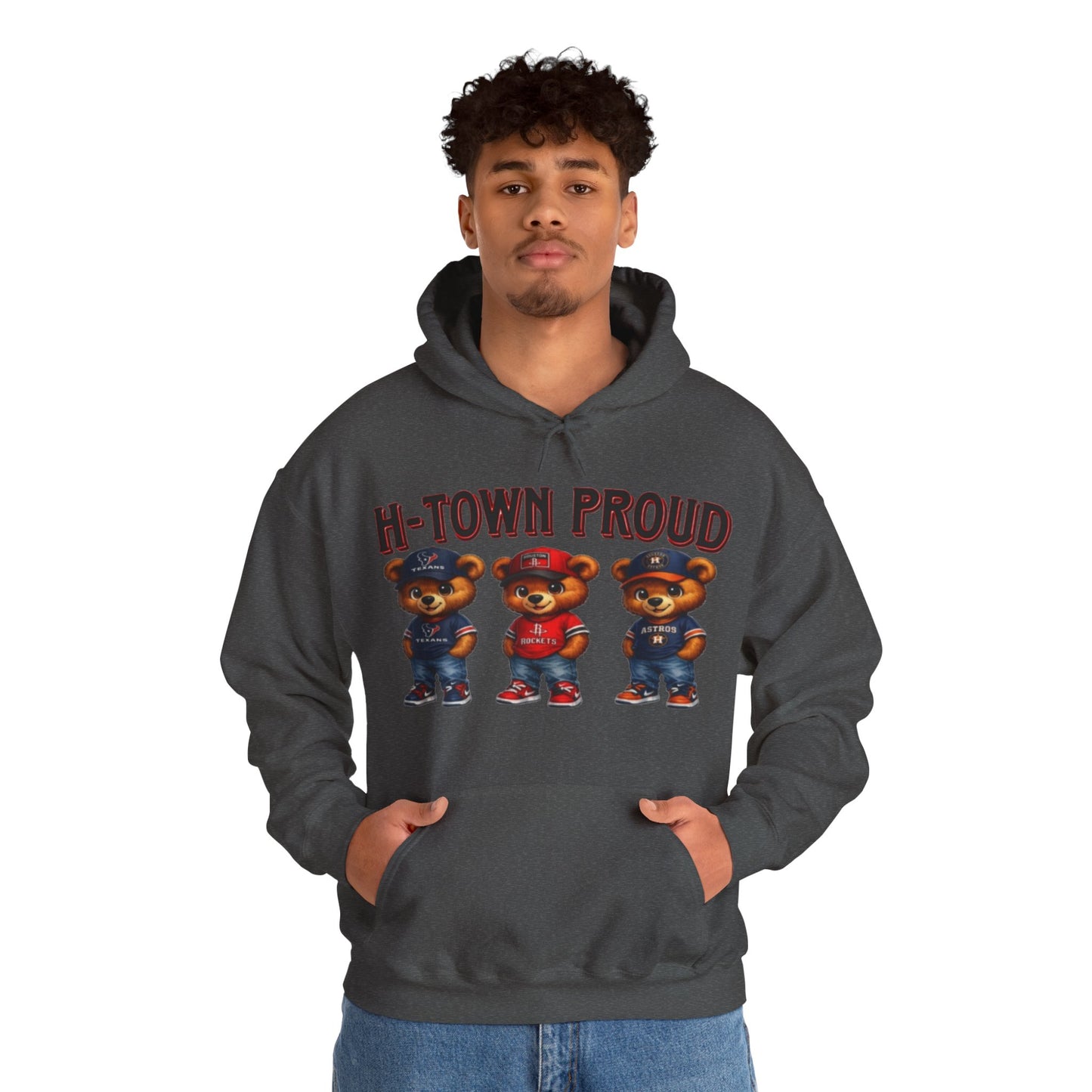 H-Town Proud Bears Hoodie | Houston Pride Graphic Unisex Pull-Over
