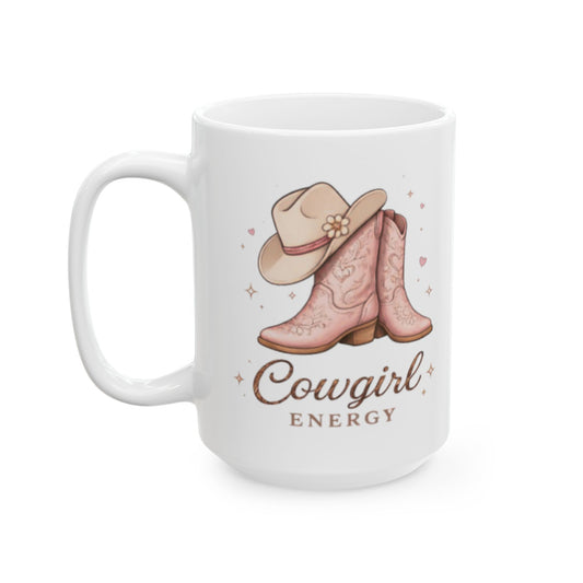 COWGIRL ENERGY - Ceramic Mug, (11oz, 15oz)