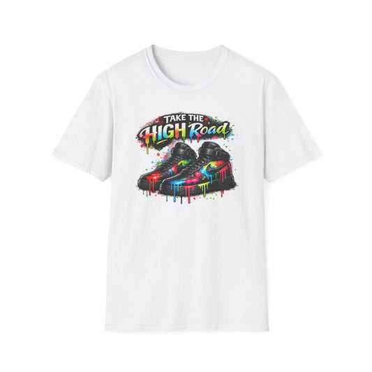 TAKE THE HIGH ROAD - Unisex Soft Style T-shirt