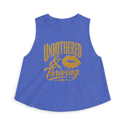 UNBOTHERED & THRIVING - Women's Crop Top