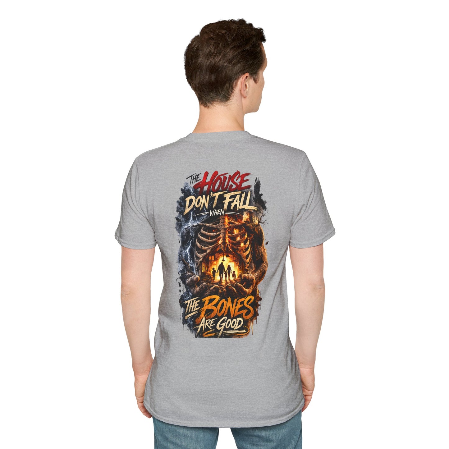 HOUSE DON'T FALL - (Front/Back Print) Unisex Soft Style T-Shirt