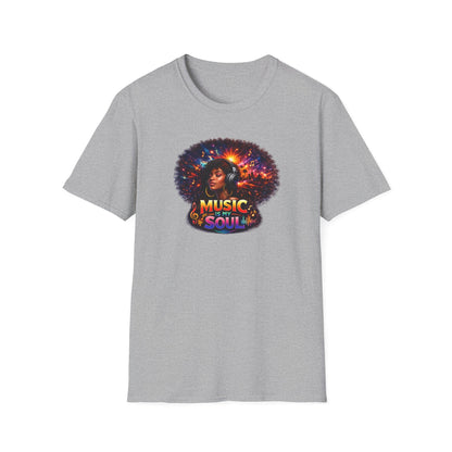 MUSIC IS MY SOUL - Unisex Softstyle T-Shirt