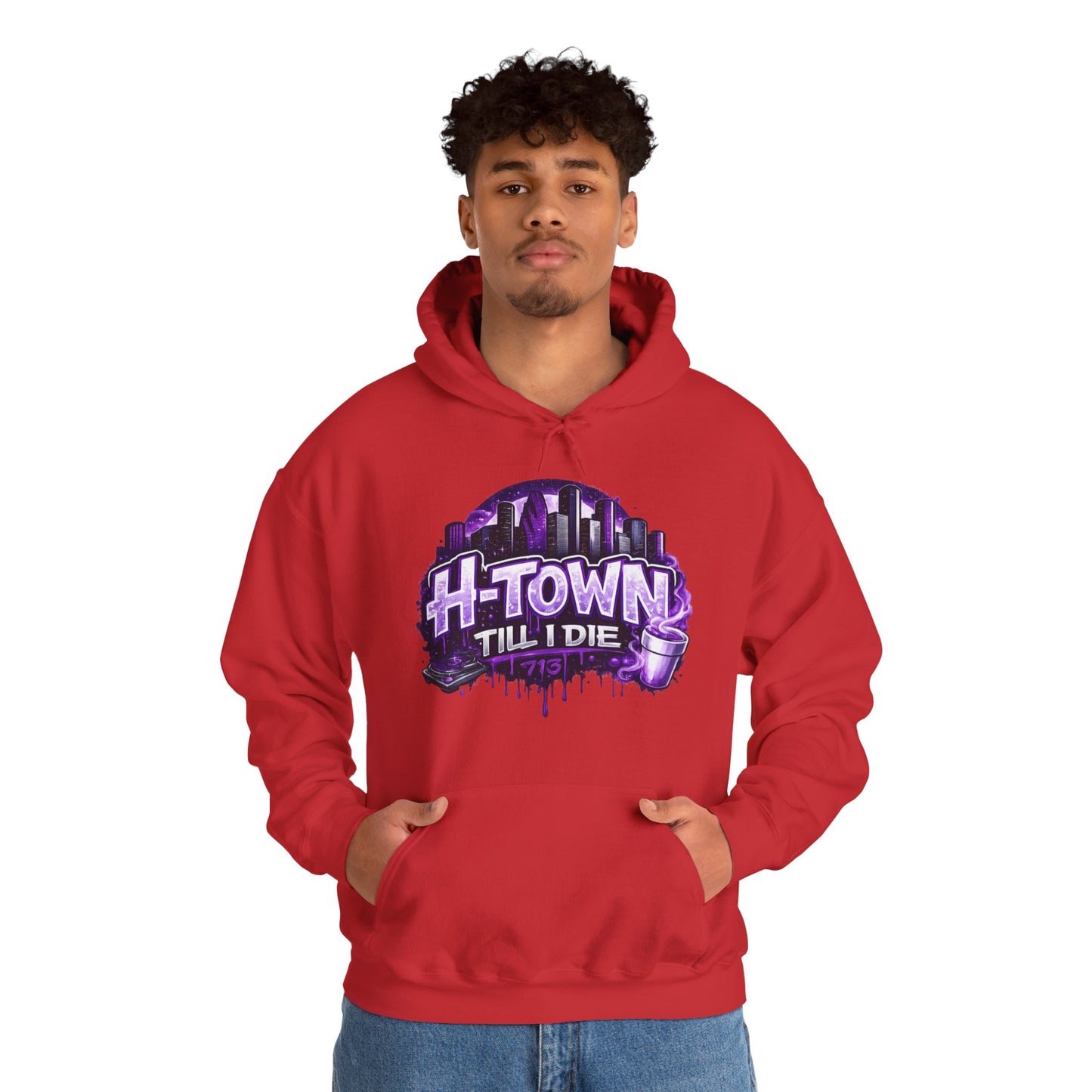H-Town Til I Die Hoodie | Houston 713 Skyline Streetwear Pull-Over