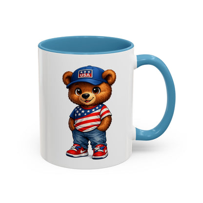 BERRY - REPPIN THE USA - Accent Coffee Mug (11, 15oz)