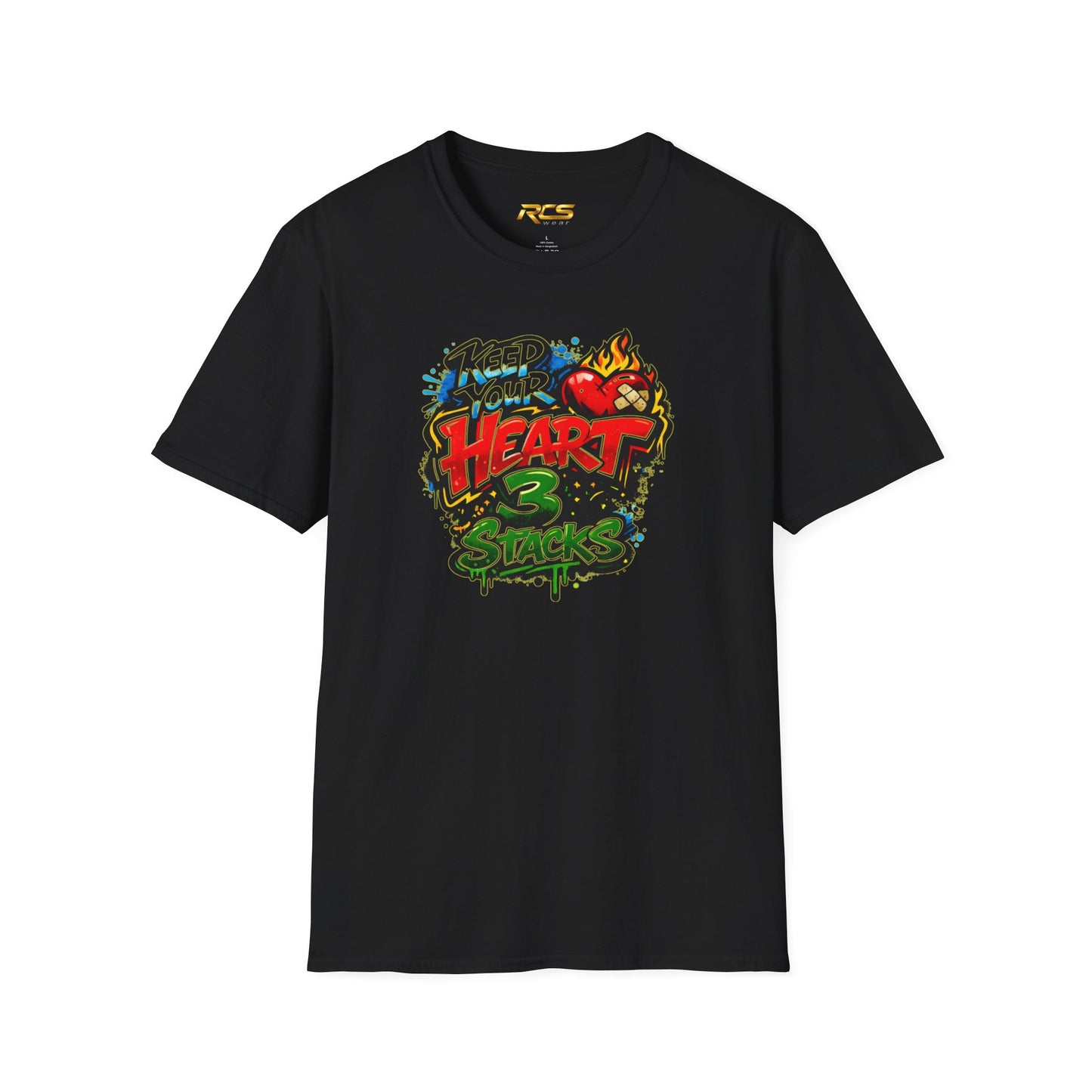KEEP YOUR HEART 3 STACKS - Unisex Soft Style T-Shirt