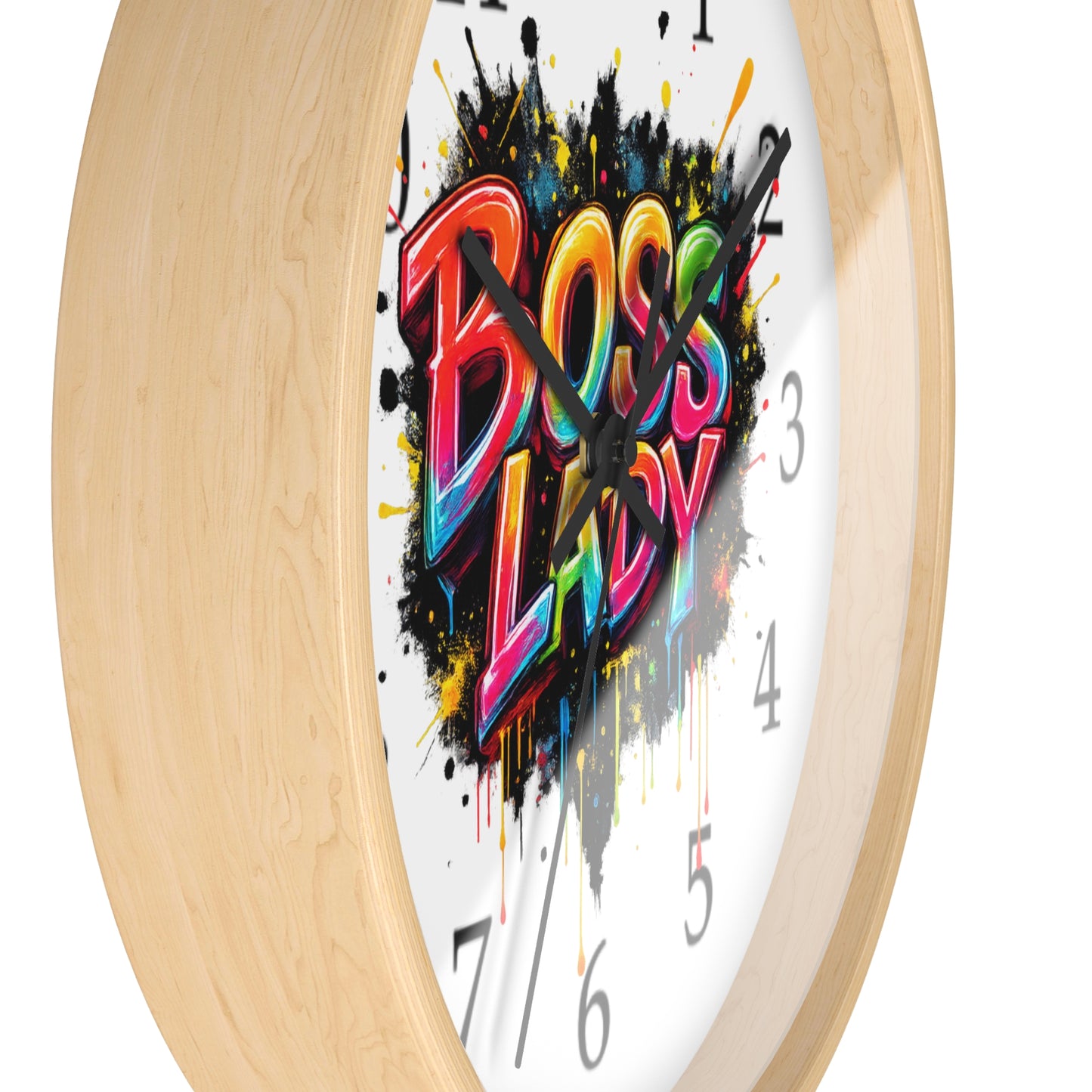 Boss Lady Wall Clock | Empowering Home Decor Gift for Women
