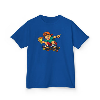 SKATEBOARD PIZZA BOY - Kid's Cotton Tee