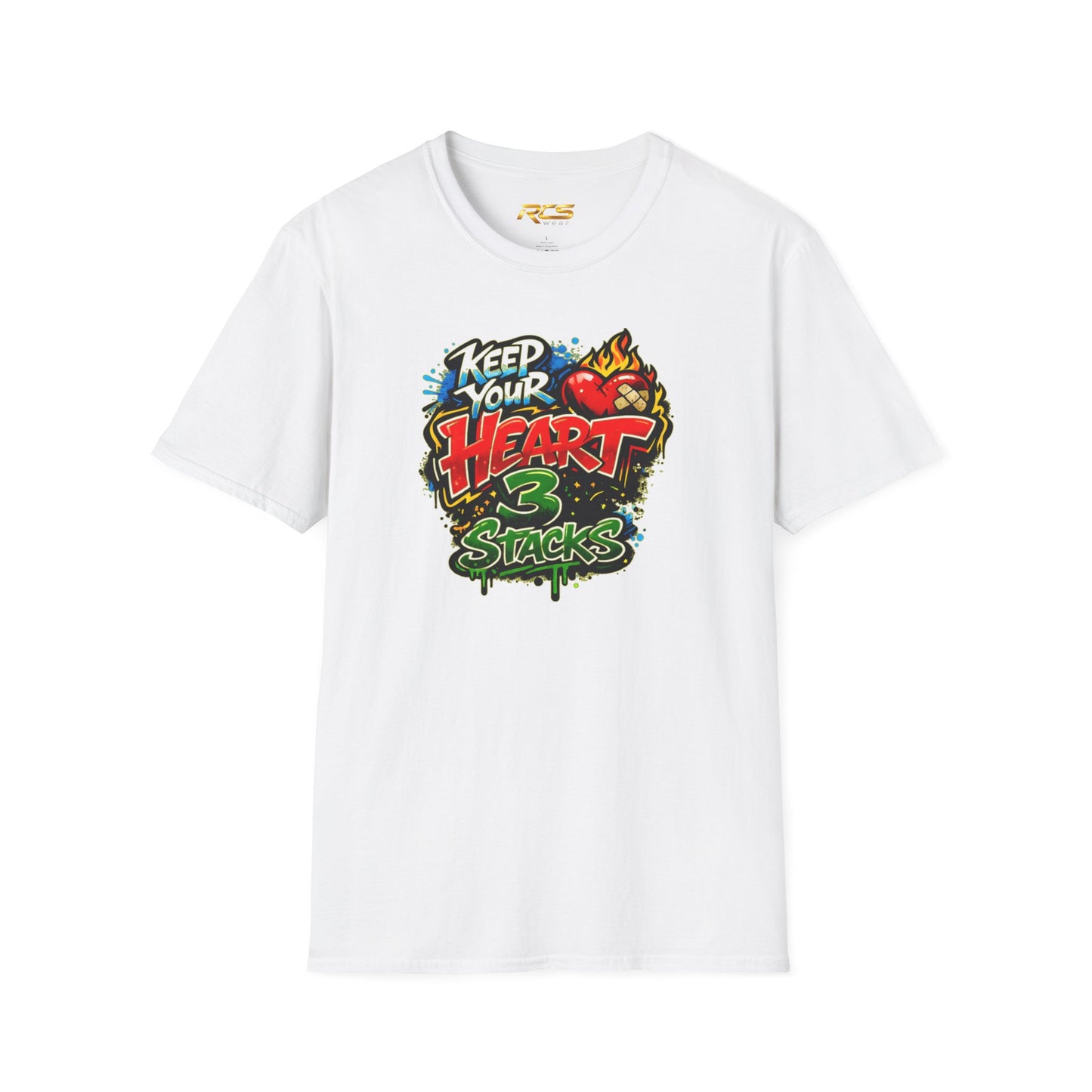 KEEP YOUR HEART 3 STACKS - Unisex Soft Style T-Shirt