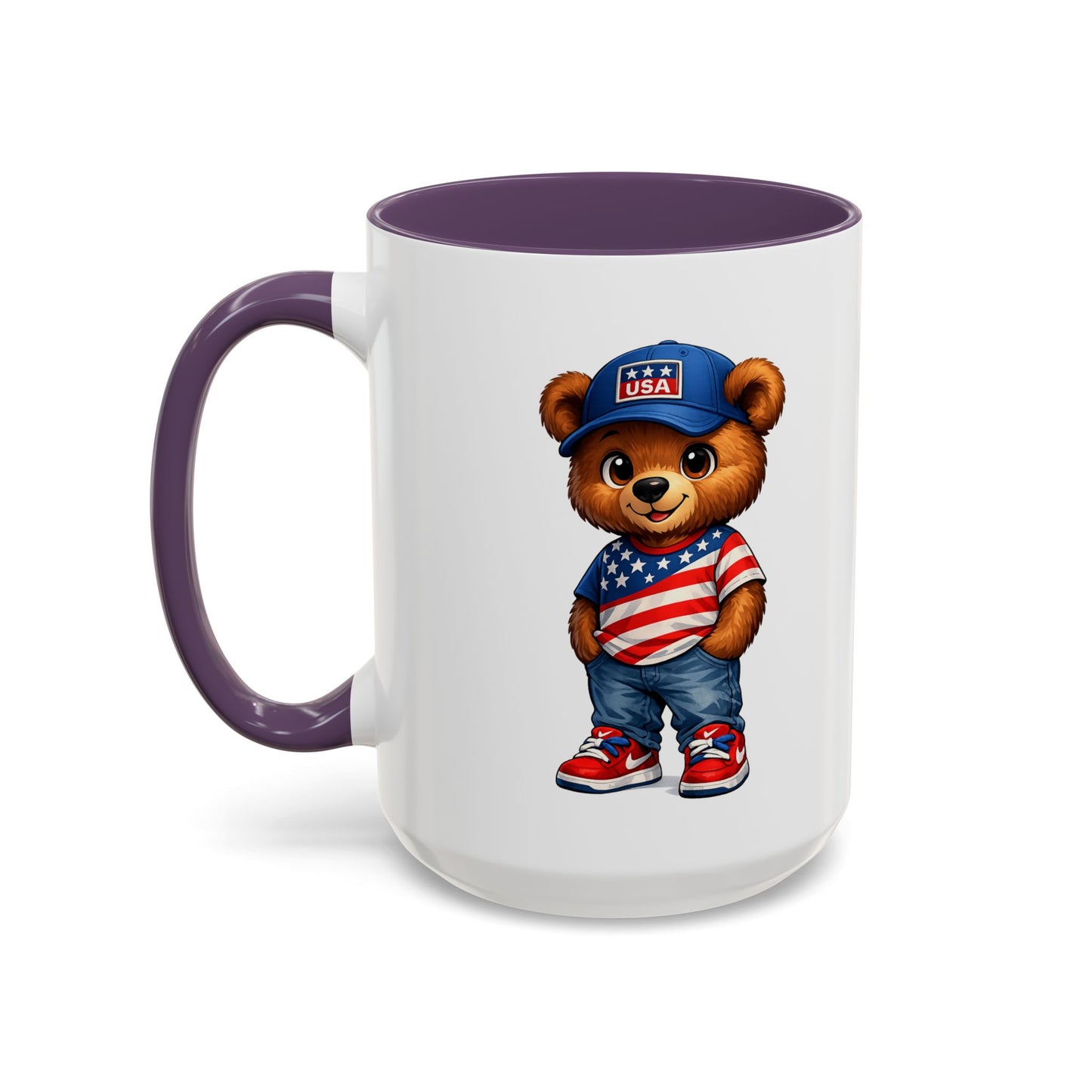 BERRY - REPPIN THE USA - Accent Coffee Mug (11, 15oz)