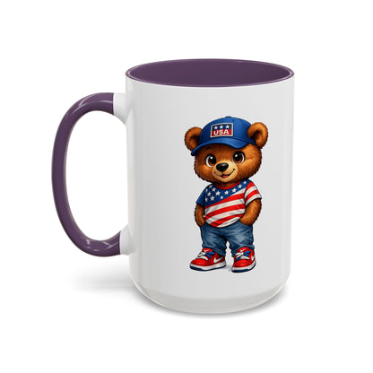 BERRY - REPPIN THE USA - Accent Coffee Mug (11, 15oz)