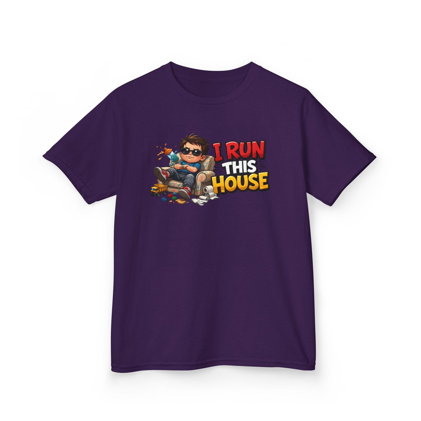 I RUN THIS HOUSE - Kid's Cotton Tee