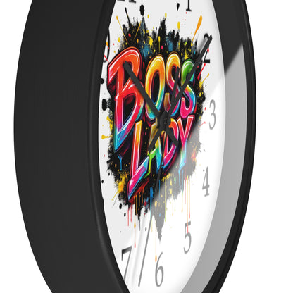 Boss Lady Wall Clock | Empowering Home Decor Gift for Women