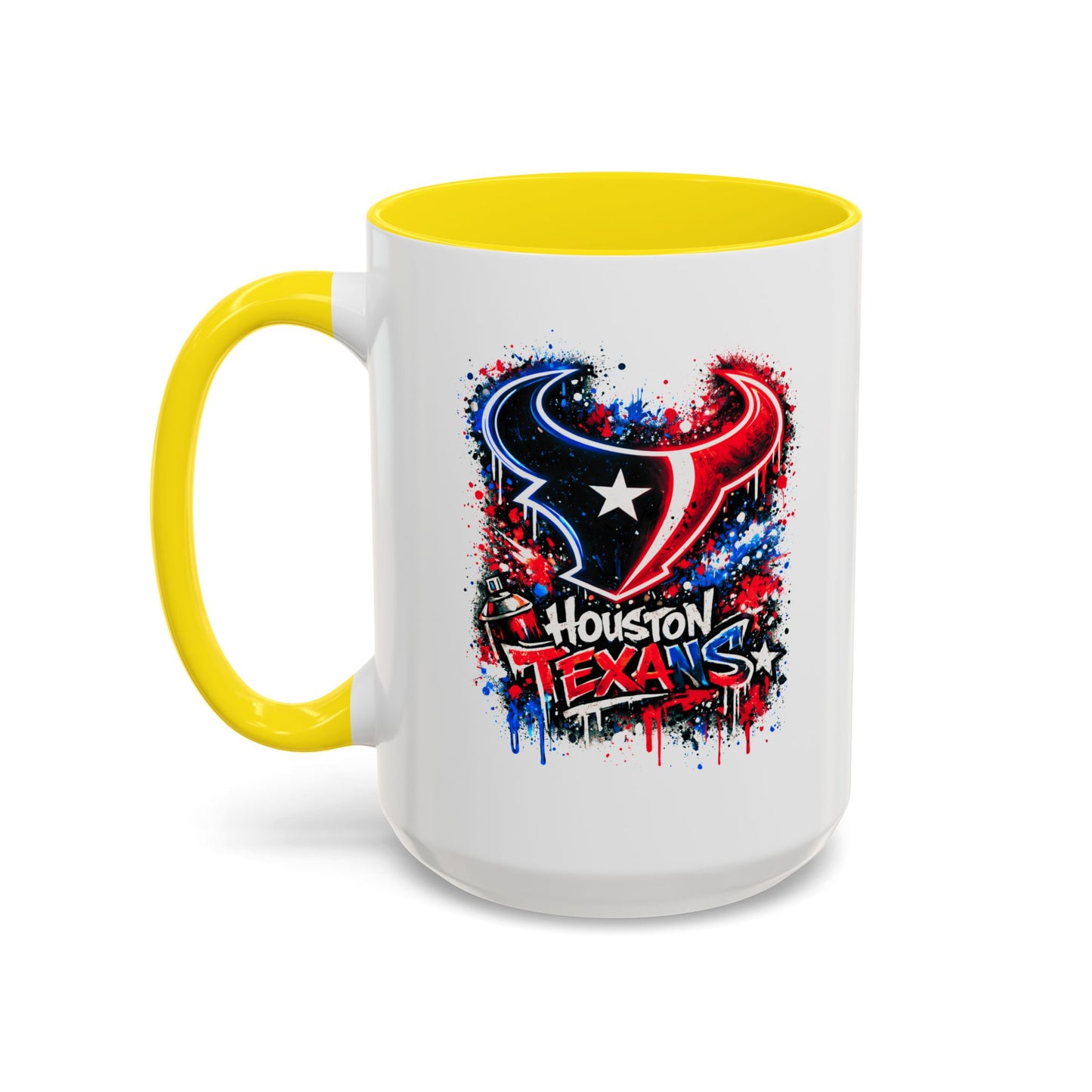 HOUSTON TEXANS - GRAFFITTI ART -Accent Coffee Mug (11, 15oz)