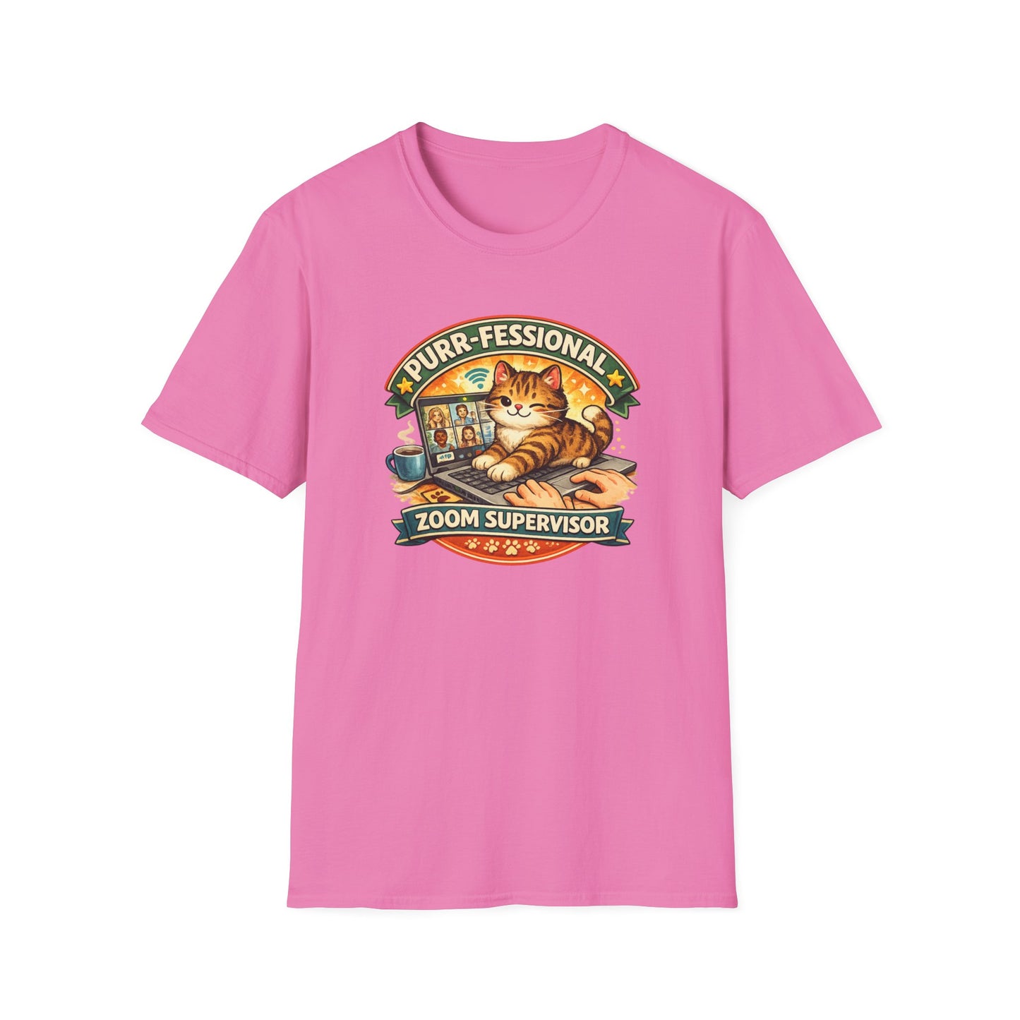 PURR-FESSIONAL ZOOM SUPERVISOR - Unisex Soft Style T-Shirt