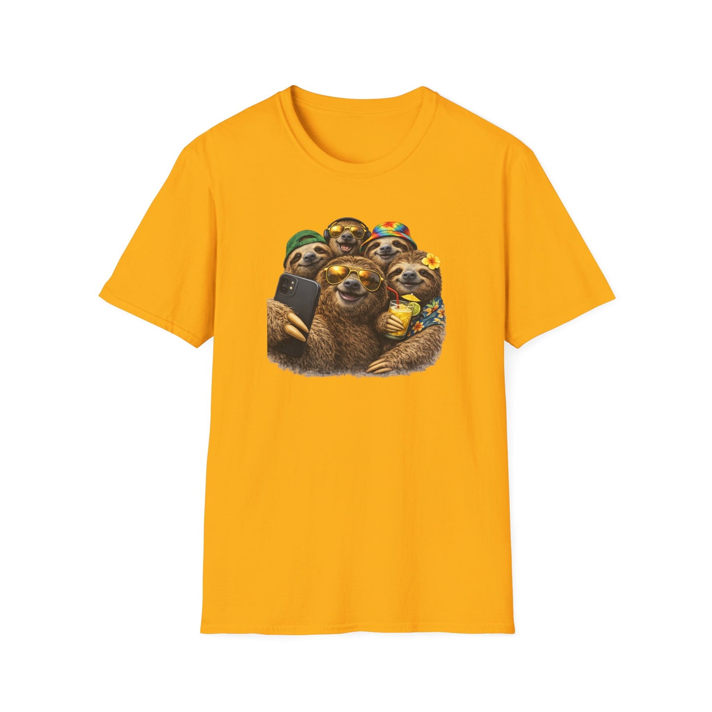 SELFIE TIME - SLOTH STYLE - Unisex Softstyle T-Shirt