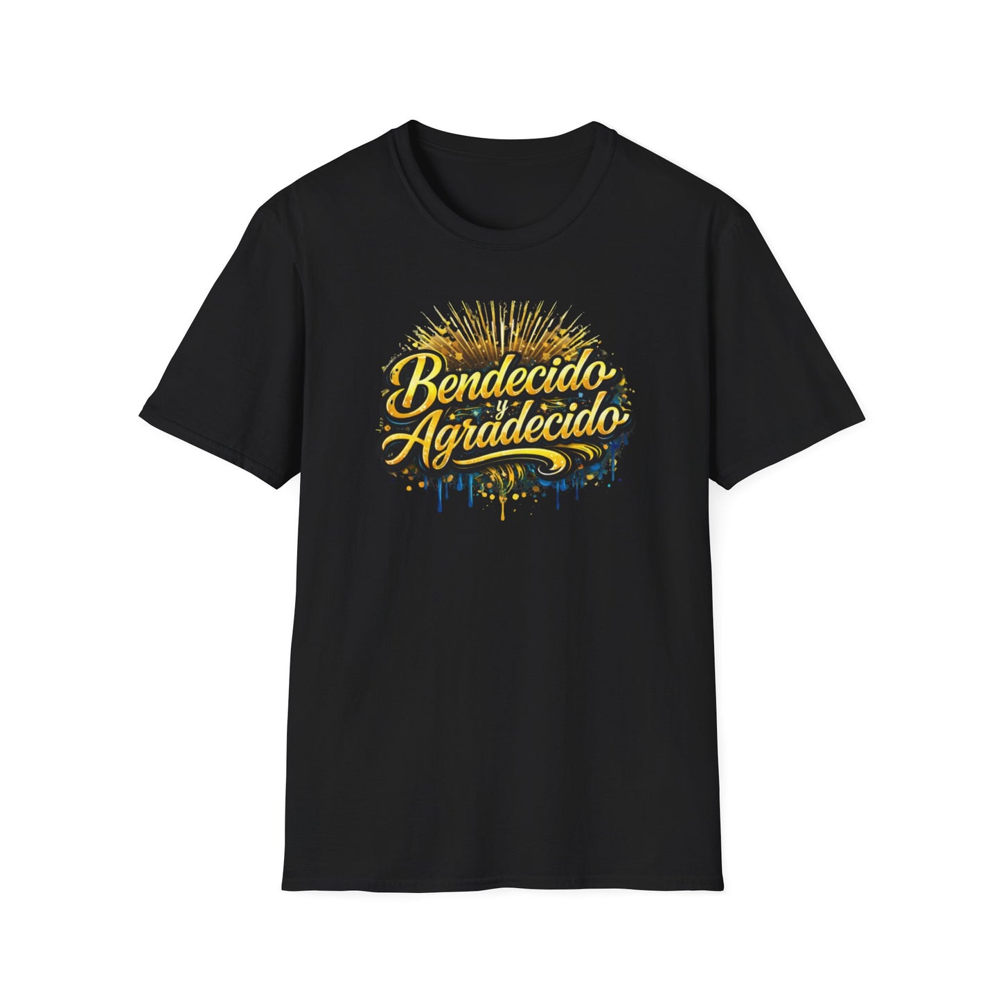 BENDICIDO Y AGRADECIDO - Unisex Soft Style T-Shirt