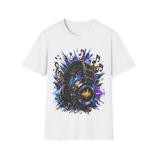 FEEL THE FREQUENCY - ((BIG PRINT)) -  Unisex Soft Style T-Shirt