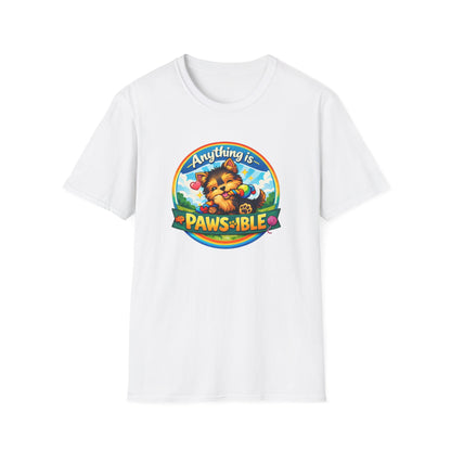 ANYTHING IS PAWSIBLE-PUPPY - Unisex Soft Style T-Shirt